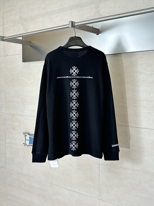 クロムハーツコピー ワッフルクロス柄長袖シャツ