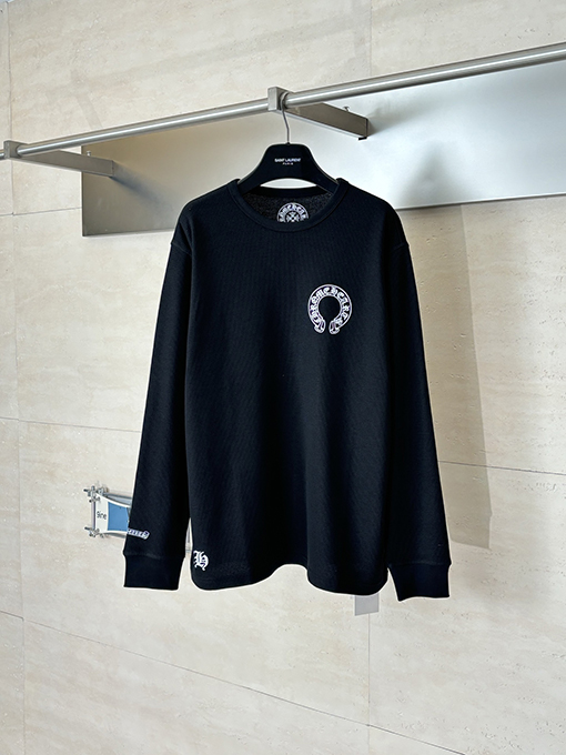 クロムハーツコピー ワッフルクロス柄長袖シャツ