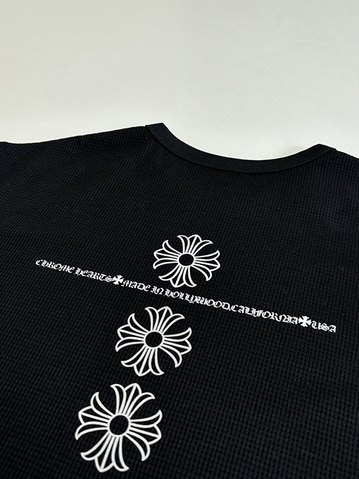 クロムハーツコピー ワッフルクロス柄長袖シャツ