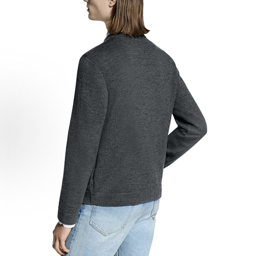 ルイヴィトン パール装飾付きキルティングニットカーディガン