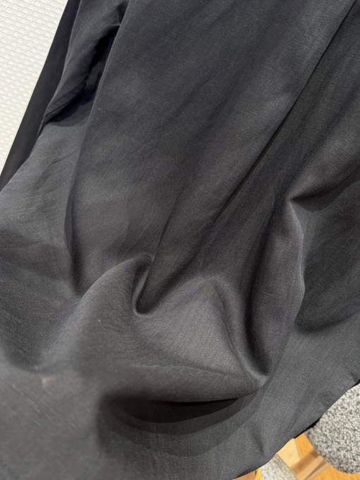 ロエベ 刺繍入りリネン長袖シャツ