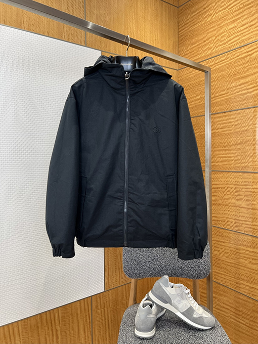 グッチ 両面リバーシブルスタンドカラーフードジャケット