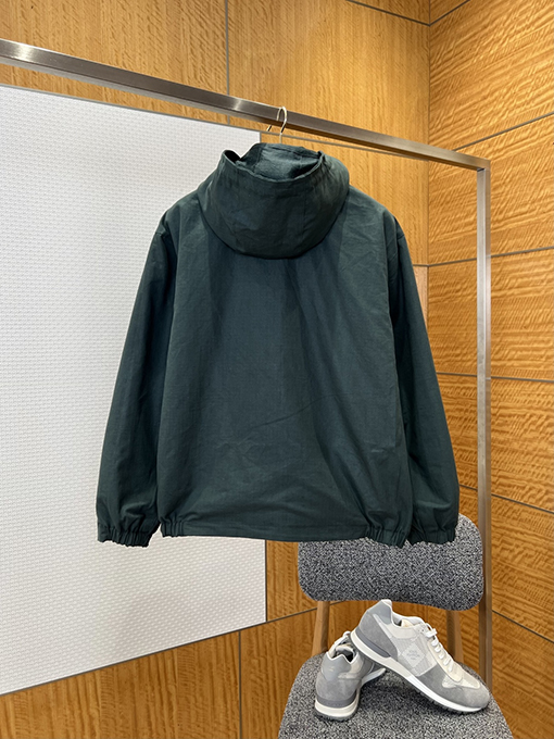 グッチ 両面リバーシブルスタンドカラーフードジャケット