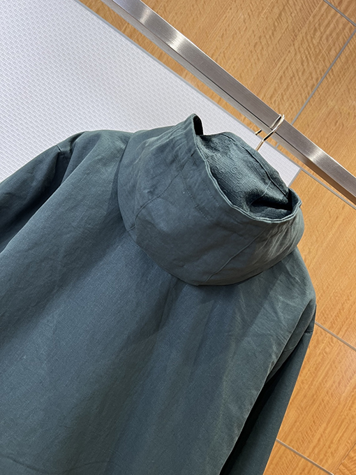 グッチ 両面リバーシブルスタンドカラーフードジャケット