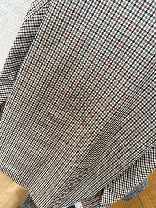 バレンシアガ チェック柄ポケット付きジップアップジャケット