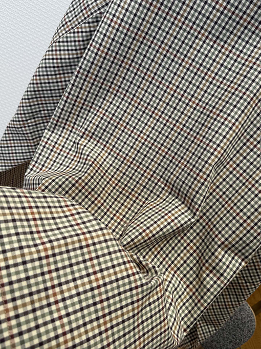 バレンシアガ チェック柄ポケット付きジップアップジャケット