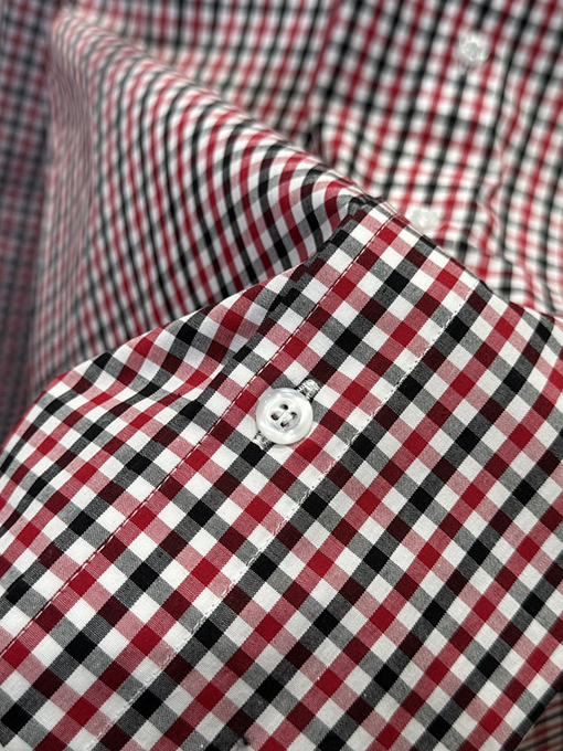 プラダ レトロなチェック柄の長袖シャツ