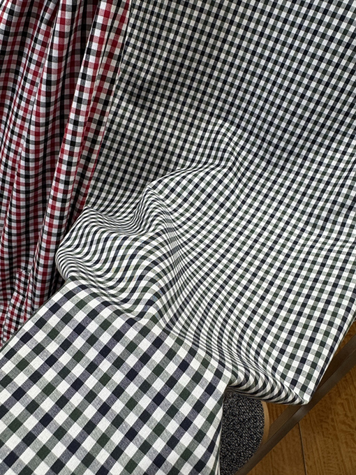 プラダ レトロなチェック柄の長袖シャツ