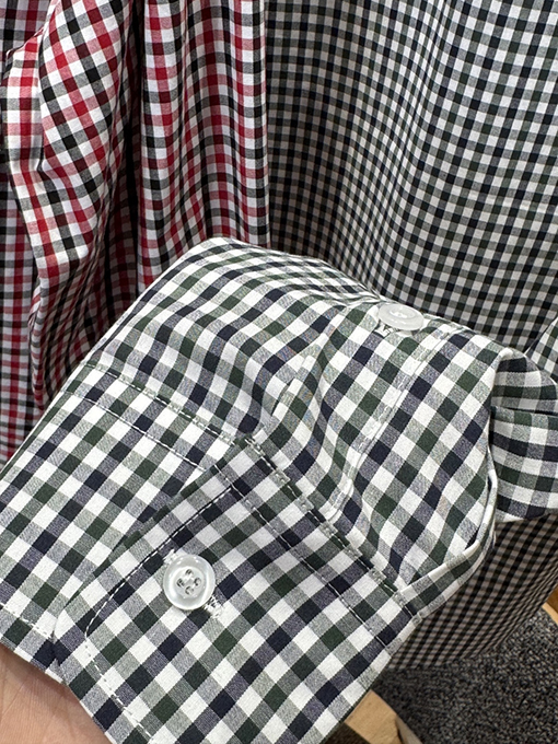 プラダ レトロなチェック柄の長袖シャツ