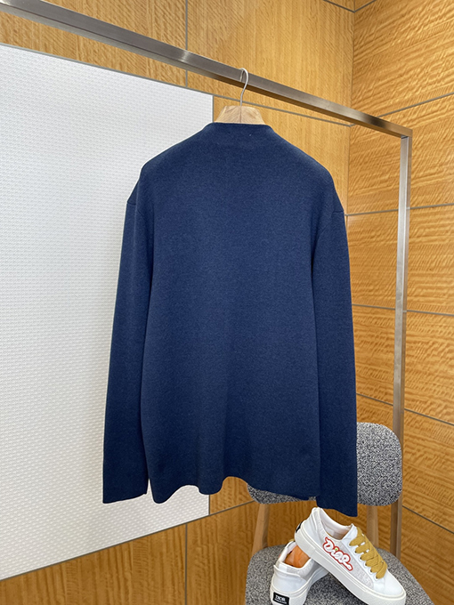 ディオール CD 刺繍入りニットジップアップカーディガン