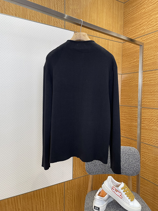 ディオール CD 刺繍入りニットジップアップカーディガン