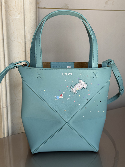 ロエベ 限定レディースタコミニパズルフォールドハンドバッグ