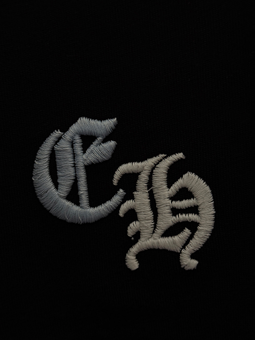 クロムハーツ スパンコール刺繍入り変色の半袖Tシャツ