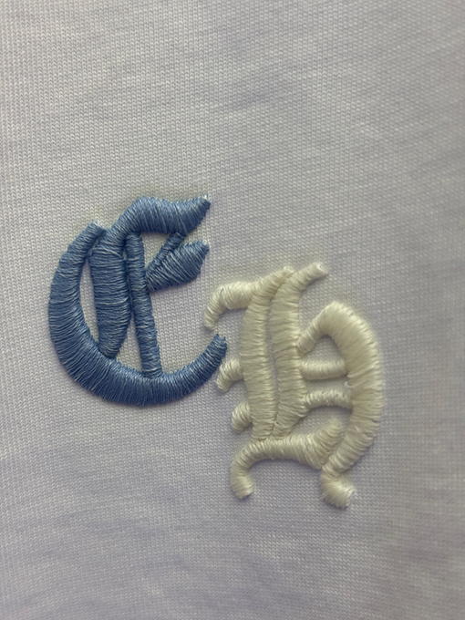 クロムハーツ スパンコール刺繍入り変色の半袖Tシャツ