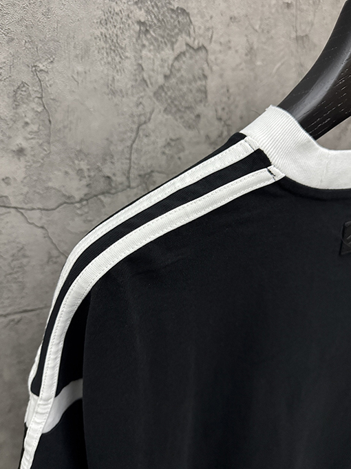 クロムハーツブランドコピー アメリカンスタイルのツートンカラーのアップリケ刺繍りカップル半袖Tシャツ