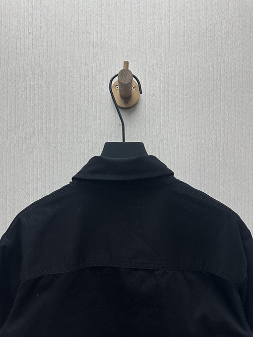 サンローラン 新作コットンリネンギャバジンジャケット風の長袖シャツ