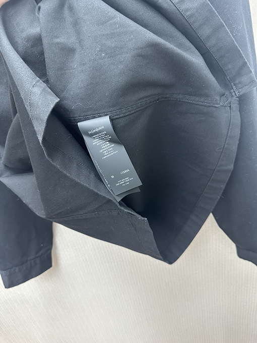 サンローラン 新作コットンリネンギャバジンジャケット風の長袖シャツ