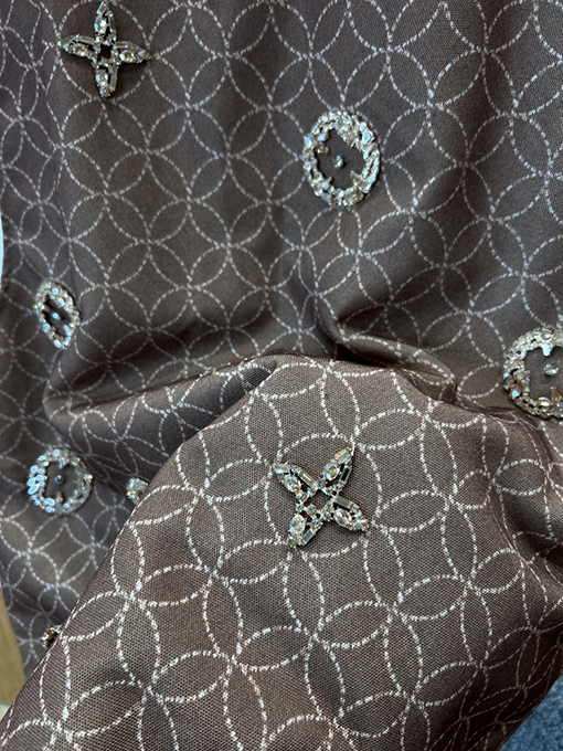 ルイヴィトン 重工業なビーズ刺繍ジャカードベスト