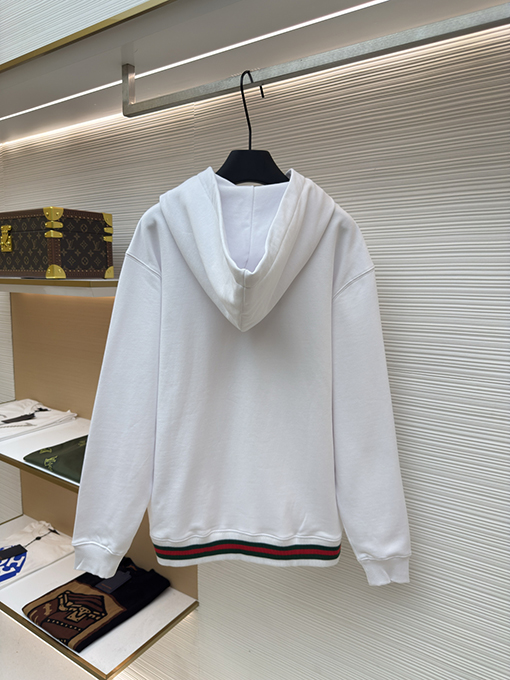 グッチブランドスーパーコピー Gucci リブ編みコットンジップアップパーカー