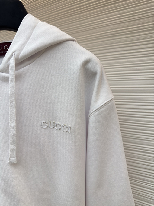 グッチブランドスーパーコピー Gucci リブ編みコットンジップアップパーカー