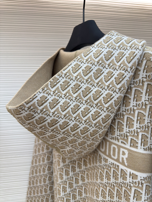 ディオール 両面カシミヤジップアップフード付きジャケット