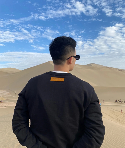 ルイヴィトン LV 星の刺繍入りクルーネック スウェットシャツ