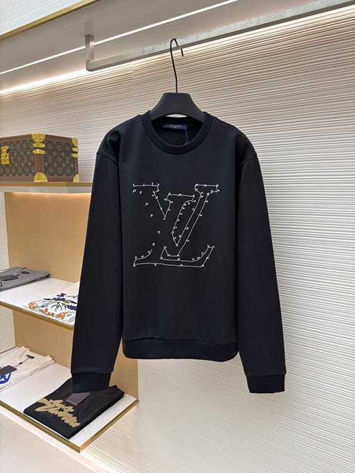 ルイヴィトン LV 星の刺繍入りクルーネック スウェットシャツ