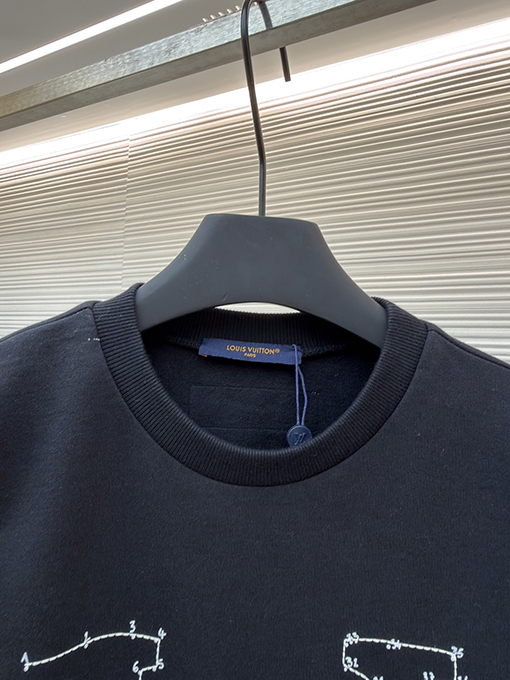 ルイヴィトン LV 星の刺繍入りクルーネック スウェットシャツ