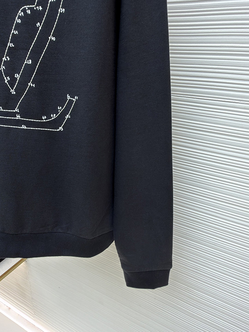 ルイヴィトン LV 星の刺繍入りクルーネック スウェットシャツ