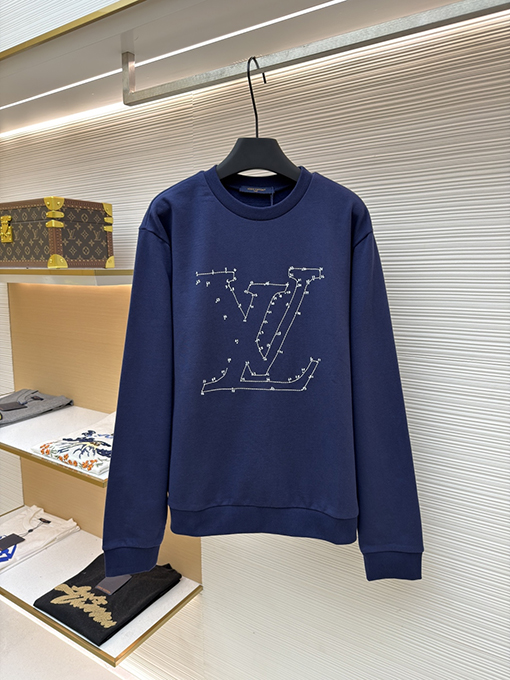 ルイヴィトン LV 星の刺繍入りクルーネック スウェットシャツ