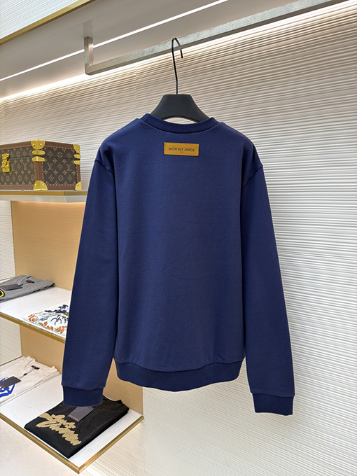 ルイヴィトン LV 星の刺繍入りクルーネック スウェットシャツ