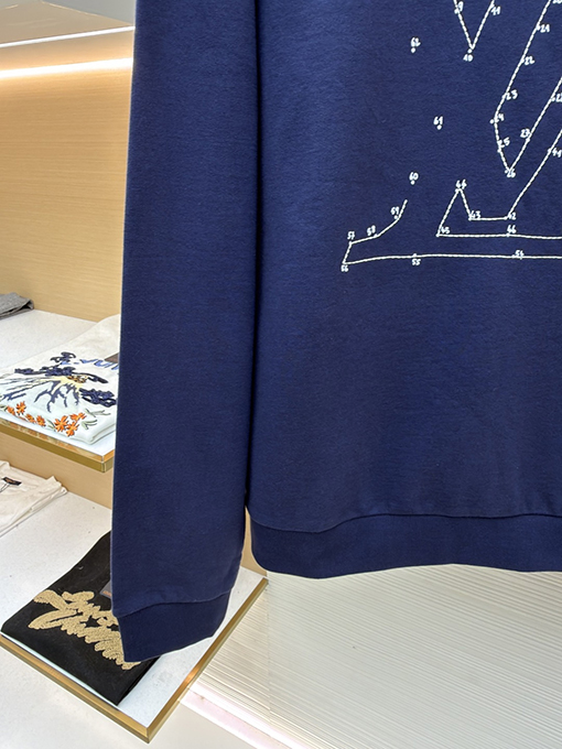 ルイヴィトン LV 星の刺繍入りクルーネック スウェットシャツ