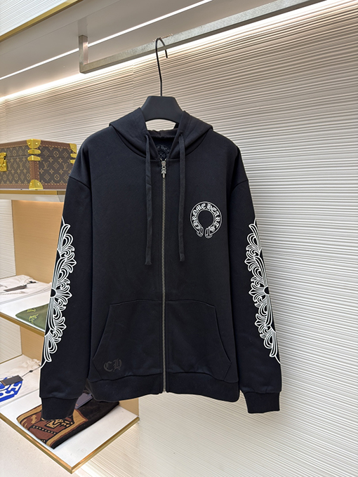 クロムハーツ ホースシューキリン ジップアップフード付きジャケット