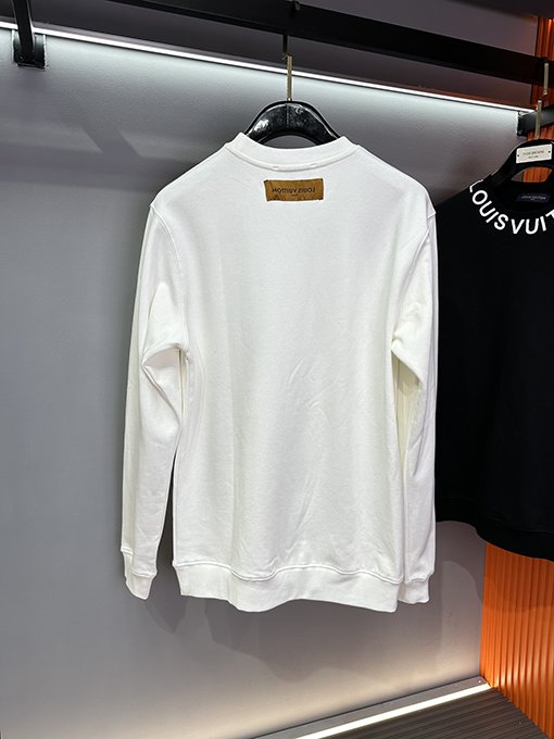 ルイヴィトンブランドコピー LOUIS VUITTON ブランドロゴ入り襟付きスウェットシャツ