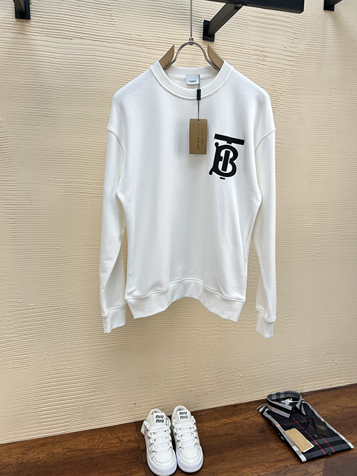 バーバリー 新モデルロゴ入りクルーネックファッションスウェットシャツ