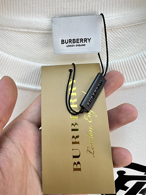 バーバリー 新モデルロゴ入りクルーネックファッションスウェットシャツ