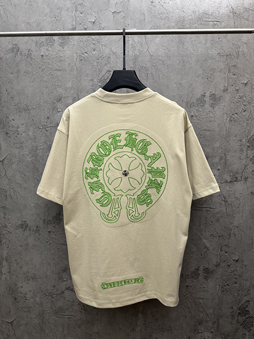 クロムハーツ デパートで売っているアメリカンスタイルのレーザー刺繍入り半袖Tシャツ