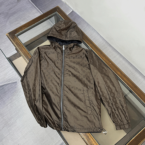ルイヴィトン 両面リバーシブルフード付きメンズジャケット