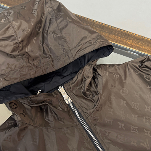 ルイヴィトン 両面リバーシブルフード付きメンズジャケット