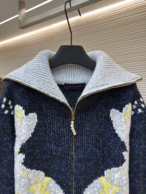 ルイヴィトン Nigo シリーズ ジッパー付きニットウエスト絞りジャケット