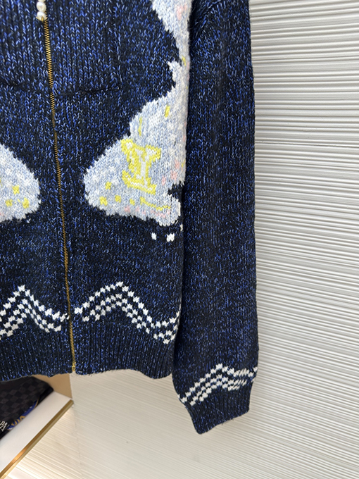 ルイヴィトン Nigo シリーズ ジッパー付きニットウエスト絞りジャケット