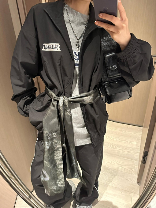 バレンシアガ Balenciaga プリントコート