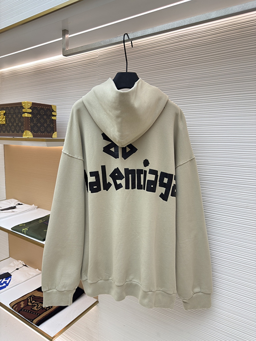 バレンシアガ Balenciaga マスキングテープ文字プリントパーカー