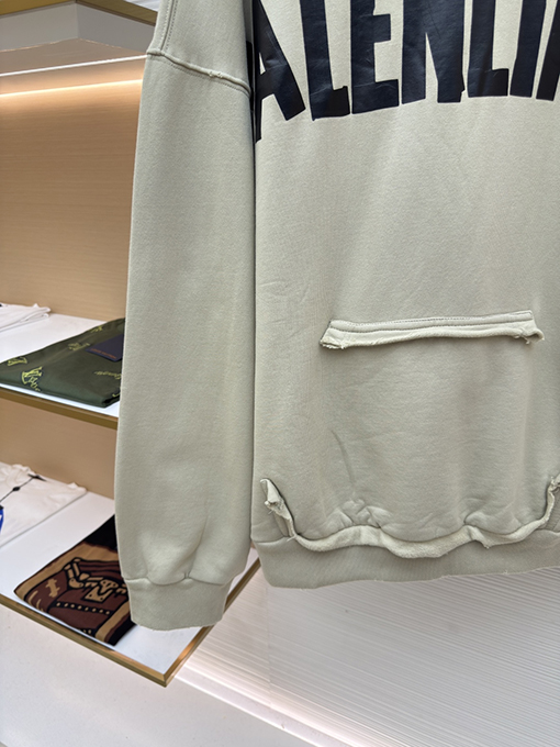 バレンシアガ Balenciaga マスキングテープ文字プリントパーカー