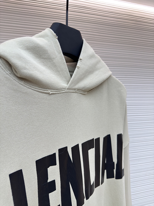 バレンシアガ Balenciaga マスキングテープ文字プリントパーカー