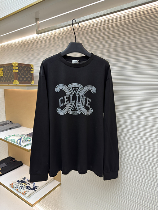 セリーヌブランドスーパーコピー Celine レタープリント長袖シャツ