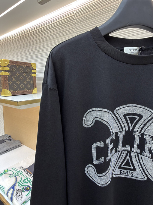 セリーヌブランドスーパーコピー Celine レタープリント長袖シャツ