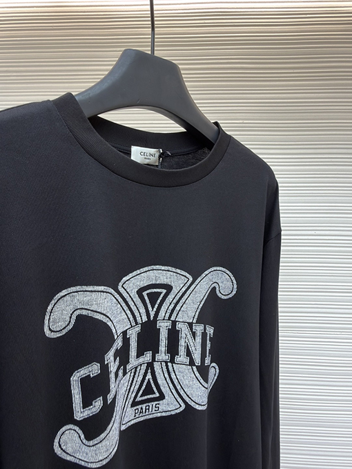 セリーヌブランドスーパーコピー Celine レタープリント長袖シャツ