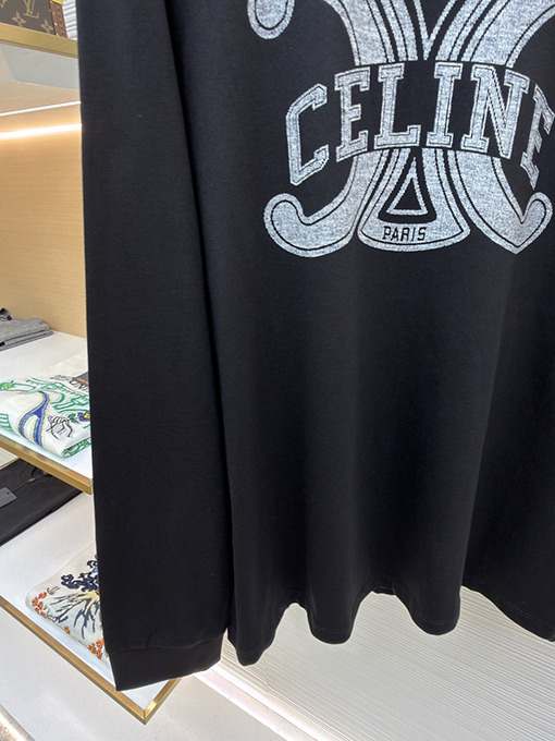 セリーヌブランドスーパーコピー Celine レタープリント長袖シャツ