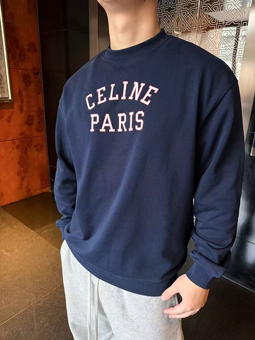 セリーヌ Celine プリント入りクルーネックのスウェットシャツ
